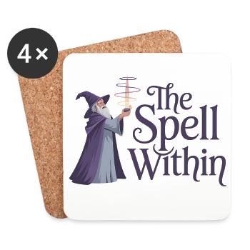Magic Wizard - Coasters (set of 4) - white - Front
