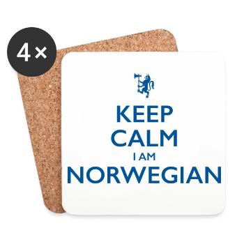 Norwegian Norway - Coasters (set of 4) - white - Front