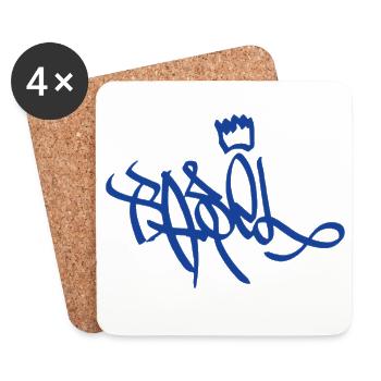 Basel Street Art Souvenir - Coasters (set of 4) - white - Front