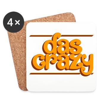 Das crazy - Untersetzer (4er-Set) - Weiß - Vorne