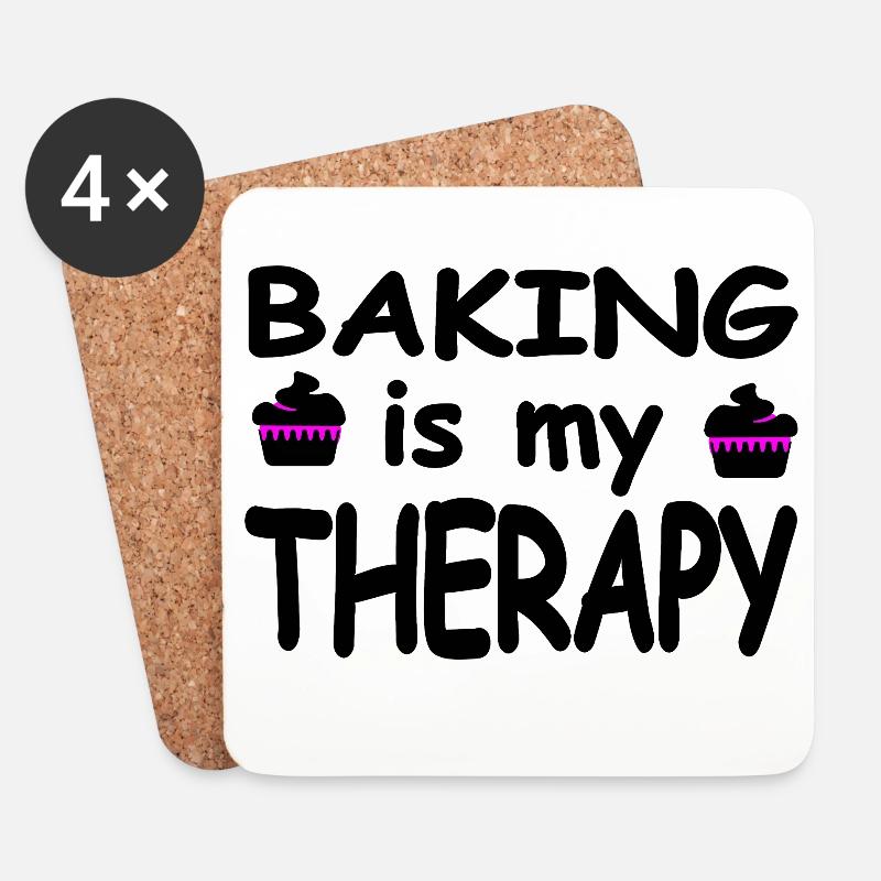 Backen - Untersetzer (4er-Set) - Weiß