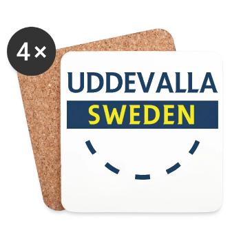 Nordic Sweden Emblem Circle - Coasters (set of 4) - white - Front