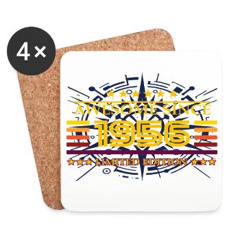 Awesome since 1957 Limited Edition - Coasters (set of 4) - white - Front