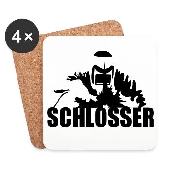 Schlosser - Untersetzer (4er-Set) - Weiß - Vorne