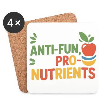 Registered Dietitian Critical Nutrition Guide  - Coasters (set of 4) - white - Front