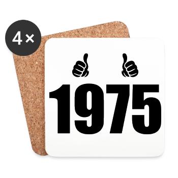 Legendary since 1975 - Coasters (set of 4) - white - Front