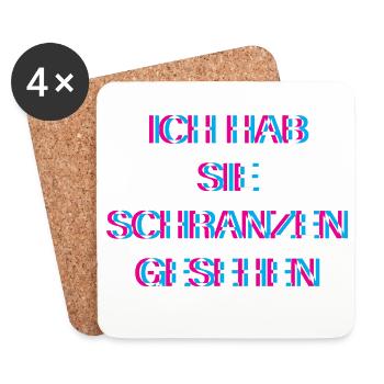 Hardtekk Tekk - Coasters (set of 4) - white - Front