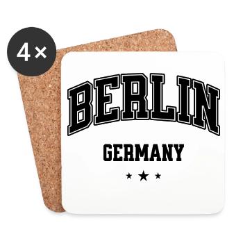 Berlin Arch Collegiate Logo - Untersetzer (4er-Set) - Weiß - Vorne