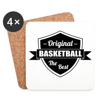 Basket Ball / Basketball / Basktet-Ball / Sport - Dessous de verre (lot de 4) - blanc - Devant