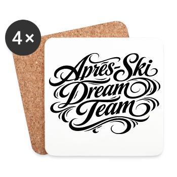 Après Ski Dream Team - Coasters (set of 4) - white - Front