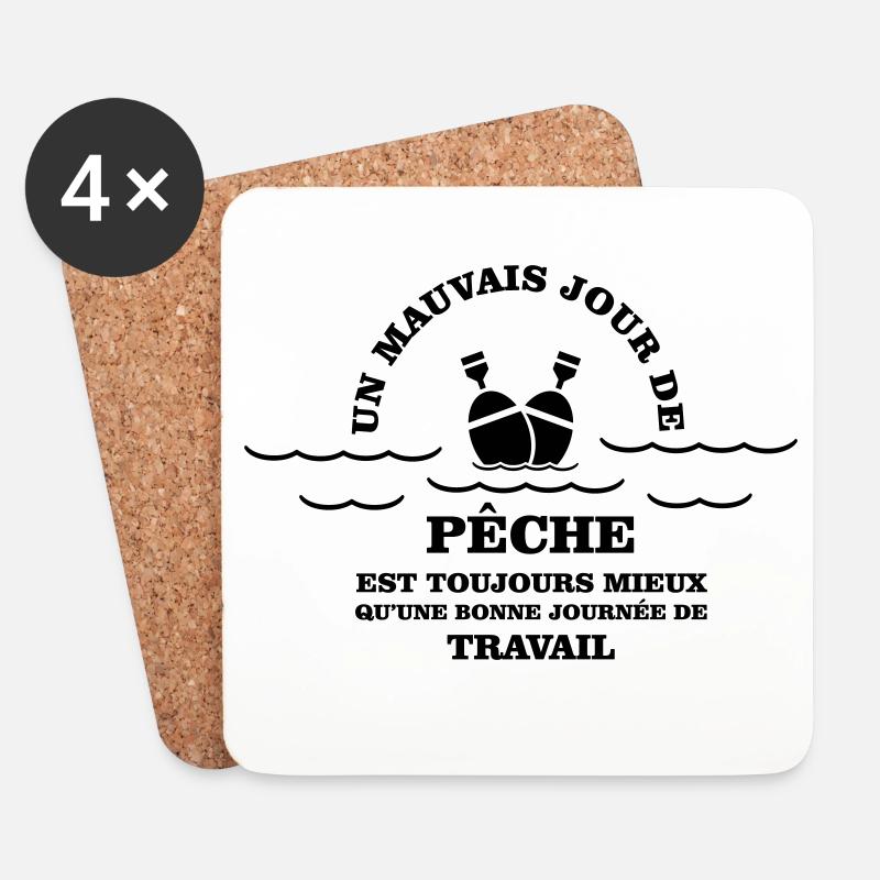Peach humour - Coasters (set of 4) - white