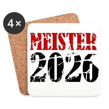 Champion 2026 Championship - Coasters (set of 4) - white - Front