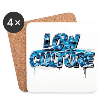Scène JDM Low Culture Street Style - Dessous de verre (lot de 4) - blanc - Devant