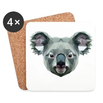 Koala Bear Australia Koala Bear Cute Koala Bears - Coasters (set of 4) - white - Front