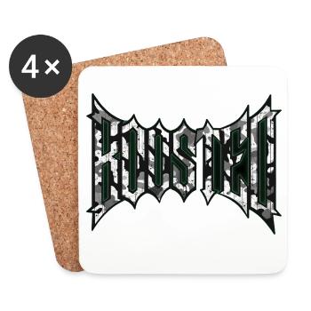 Boosted lettering for fans of turbo cars JDM - Coasters (set of 4) - white - Front