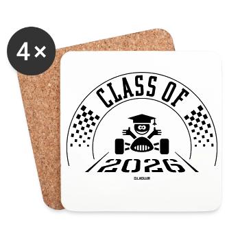 Class Of 2026 (Final Class Finish Black) - Coasters (set of 4) - white - Front