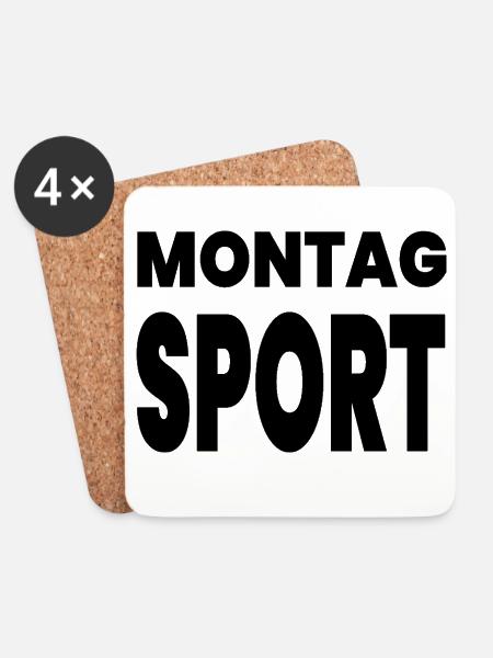Sport - Untersetzer (4er-Set) - Weiß