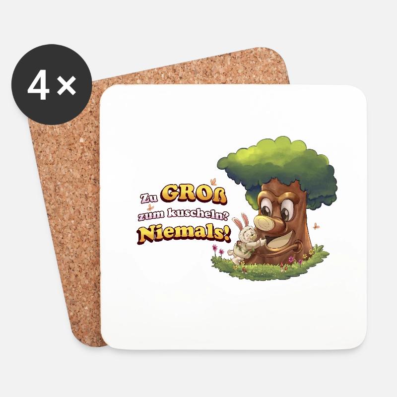 Siggi und der Zauberwald - Kuscheln - Untersetzer (4er-Set) - Weiß