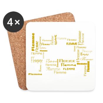MA DISCIPLINE PERSONNELLE - Dessous de verre (lot de 4) - blanc - Devant
