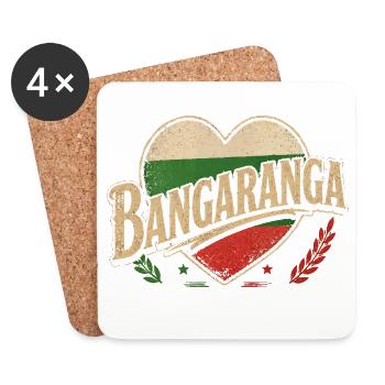 Bangaranga bulgare - Dessous de verre (lot de 4) - blanc - Devant