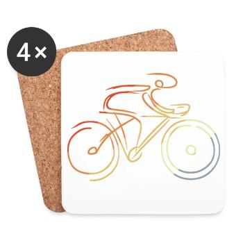 Road cycling - Coasters (set of 4) - white - Front