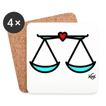 Large scale - Coasters (set of 4) - white - Front