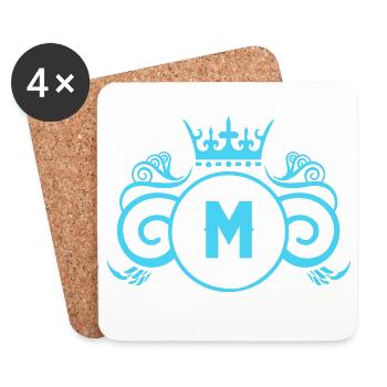 M_wappen- - Untersetzer (4er-Set) - Weiß - Vorne