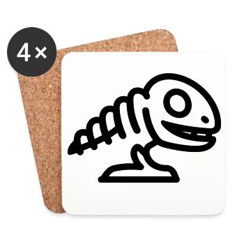 Fossil - Untersetzer (4er-Set) - Weiß - Vorne