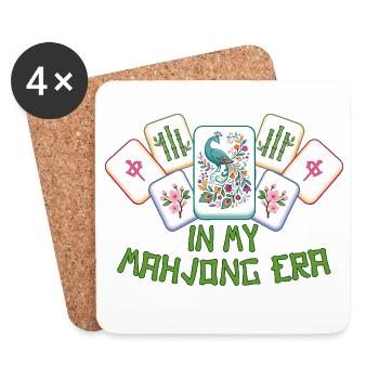 Mahjong Game Social Club Mahjong Era - Coasters (set of 4) - white - Front