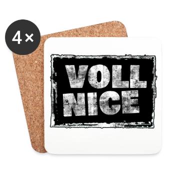 Full Nice Grunge Shirt Print - Coasters (set of 4) - white - Front