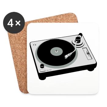 Turntable - Untersetzer (4er-Set) - Weiß - Vorne
