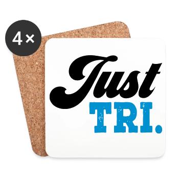 Triathlon - Untersetzer (4er-Set) - Weiß - Vorne