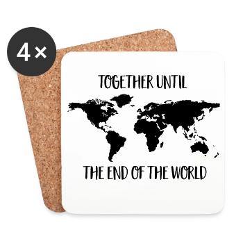 World tour - Coasters (set of 4) - white - Front