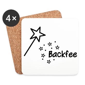 Backfee - Dessous de verre (lot de 4) - blanc - Devant