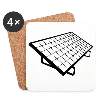 solar panel Solar System - Coasters (set of 4) - white - Front