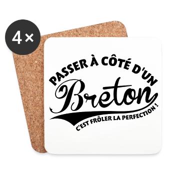 Breton Perfection - Dessous de verre (lot de 4) - blanc - Devant