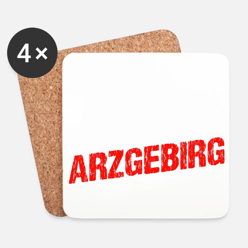 is fei schie hier - Untersetzer (4er-Set) - Weiß