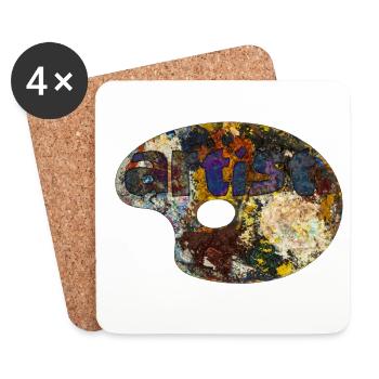 artist - Artist - Coasters (set of 4) - white - Front