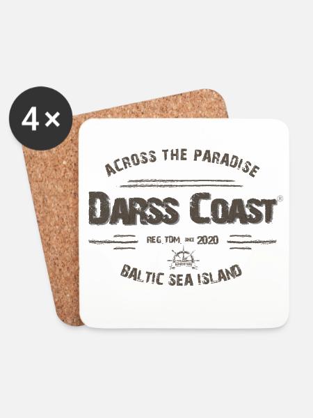 Darss Coast - Dein Statement für den Darß - Untersetzer (4er-Set) - Weiß