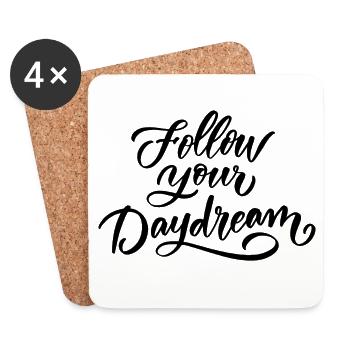Follow Your Dreams - Coasters (set of 4) - white - Front