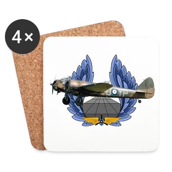Bristol Blenheim - Untersetzer (4er-Set) - Weiß - Vorne