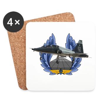 T-38C Talon - Dessous de verre (lot de 4) - blanc - Devant