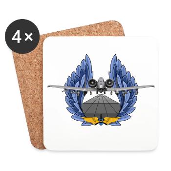 A-10 Thunderbolt - Coasters (set of 4) - white - Front
