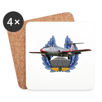 L-29 - Coasters (set of 4) - white - Front