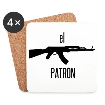 El Patron – The Leader Look - Coasters (set of 4) - white - Front