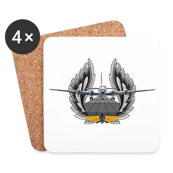C-97 Stratofreighter - Coasters (set of 4) - white - Front