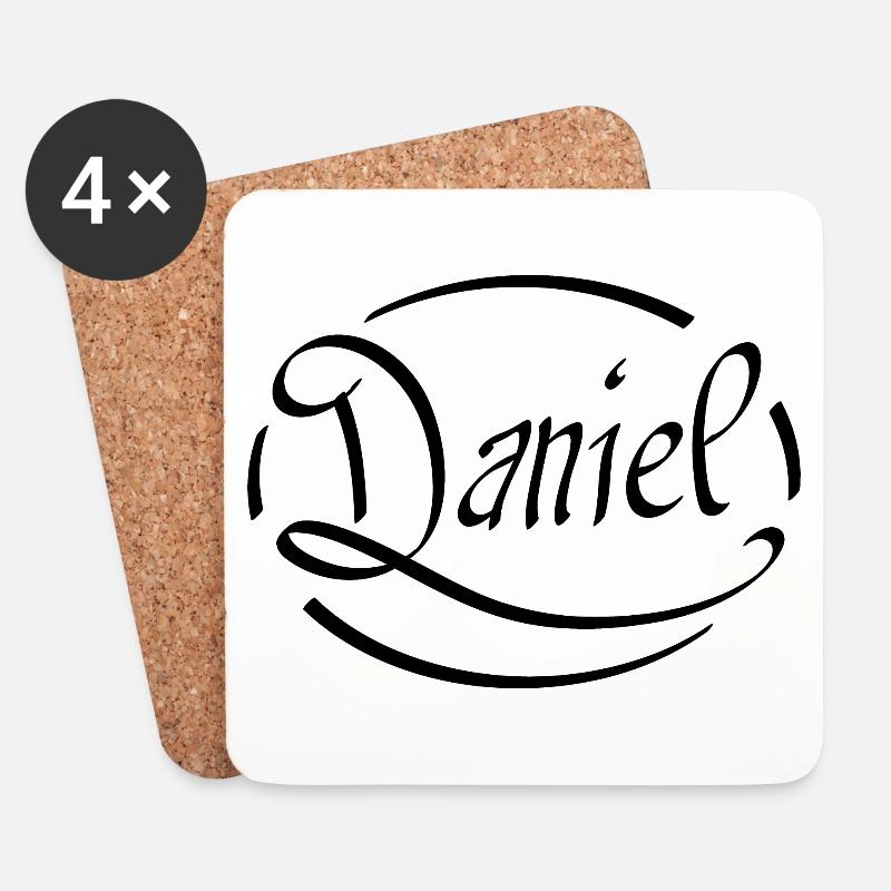 Daniel - Dessous de verre (lot de 4) - blanc