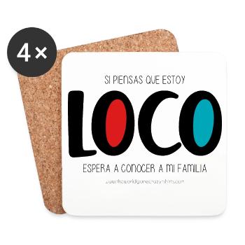 I'm crazy - Coasters (set of 4) - white - Front