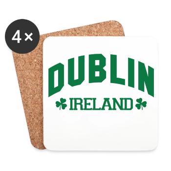 Dublin - Irland - Untersetzer (4er-Set) - Weiß - Vorne