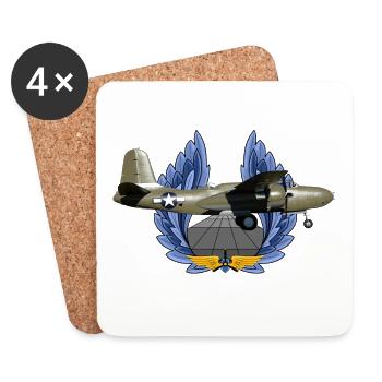 A-20 Havoc - Dessous de verre (lot de 4) - blanc - Devant